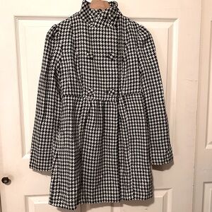 Tulle | Coat | Houndstooth Coat with Bow | Coqutte